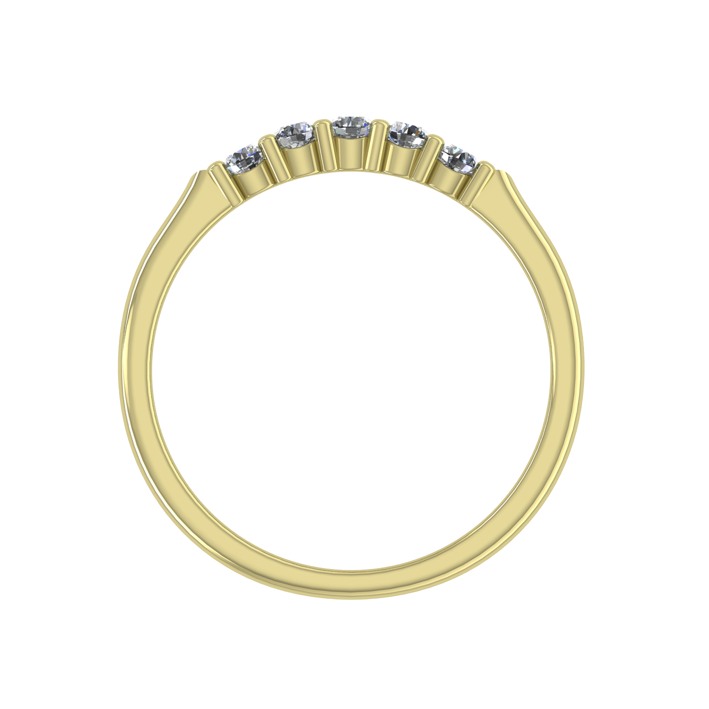 DIAMOND BANDS & STACKABLES 5 STONE RINGS & BANDS